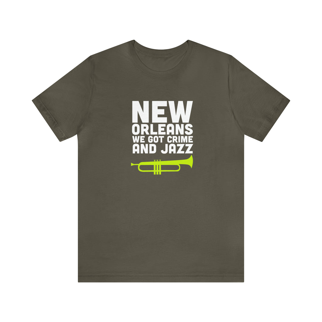 CRIME AND JAZZ T SHIRT